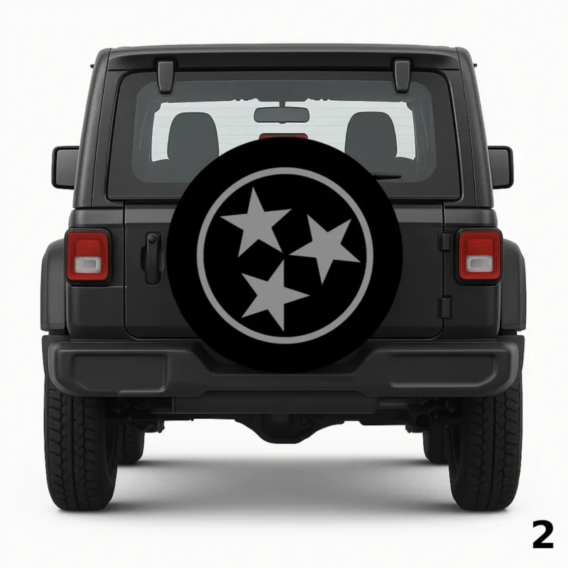 Three stars in a circle Spare Tire Cover