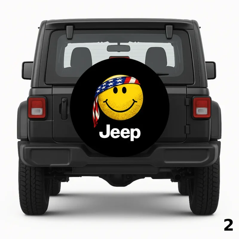 Jeep Smiley Spare Tire Cover
