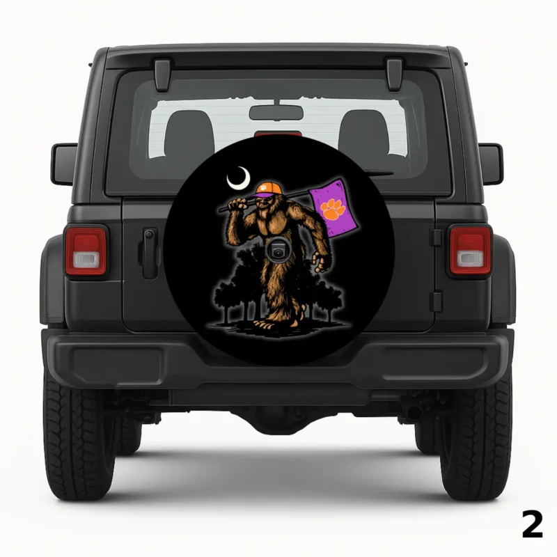 Clemson Tigers Sasquatch Spare Tire Cover