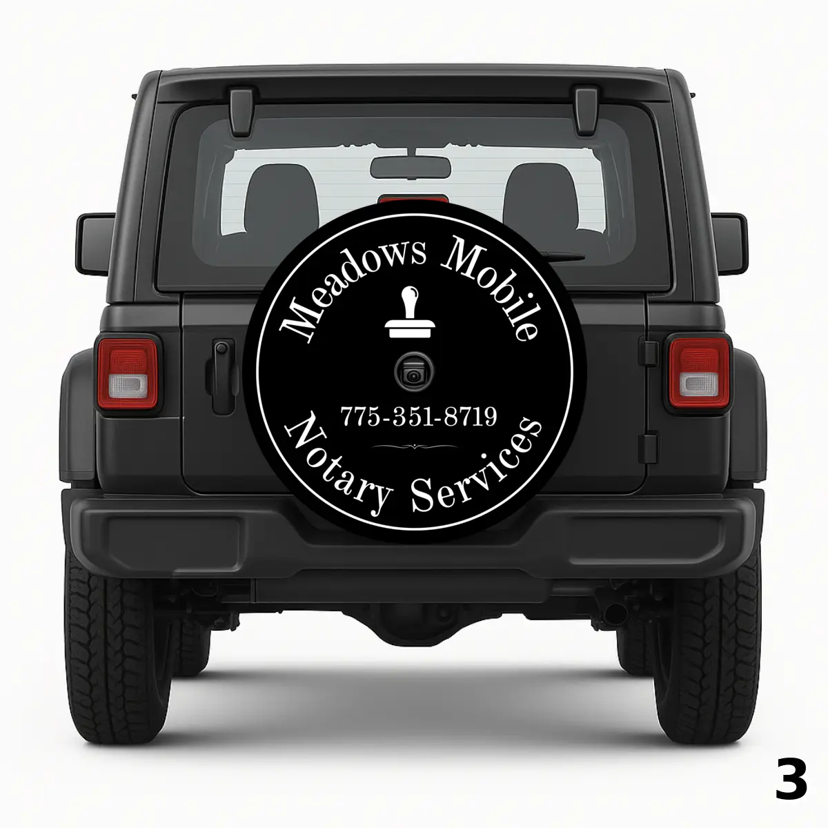 Funda para rueda de repuesto Meadows Mobile Notary Services
