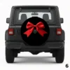 Red Ribbon Spare Tire Cover