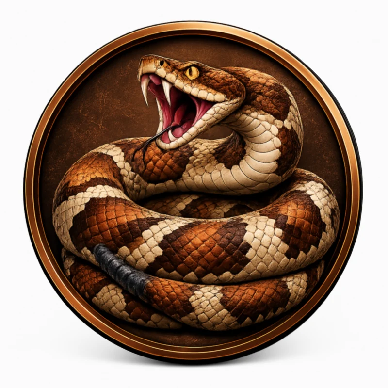 Copperhead Snake Spare Tire Cover