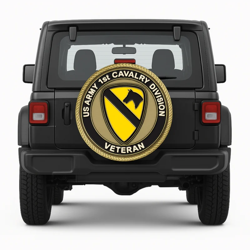 US Army 1st Cavalry Division Spare Tire Cover