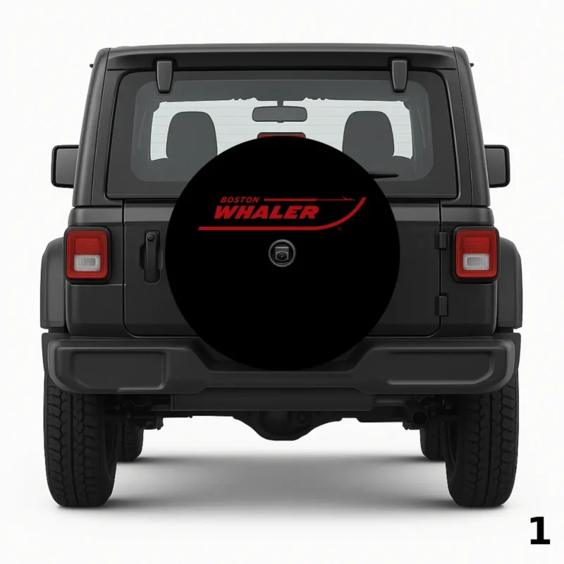 =Pokrowiec na Koło Zapasowe Boston Whaler Logo