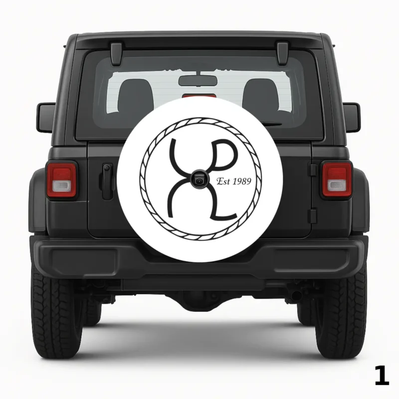 =Brand Logo Spare Tire Cover