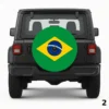 =Brazilian Flag Spare Tire Cover