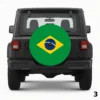 =Brazilian Flag Spare Tire Cover