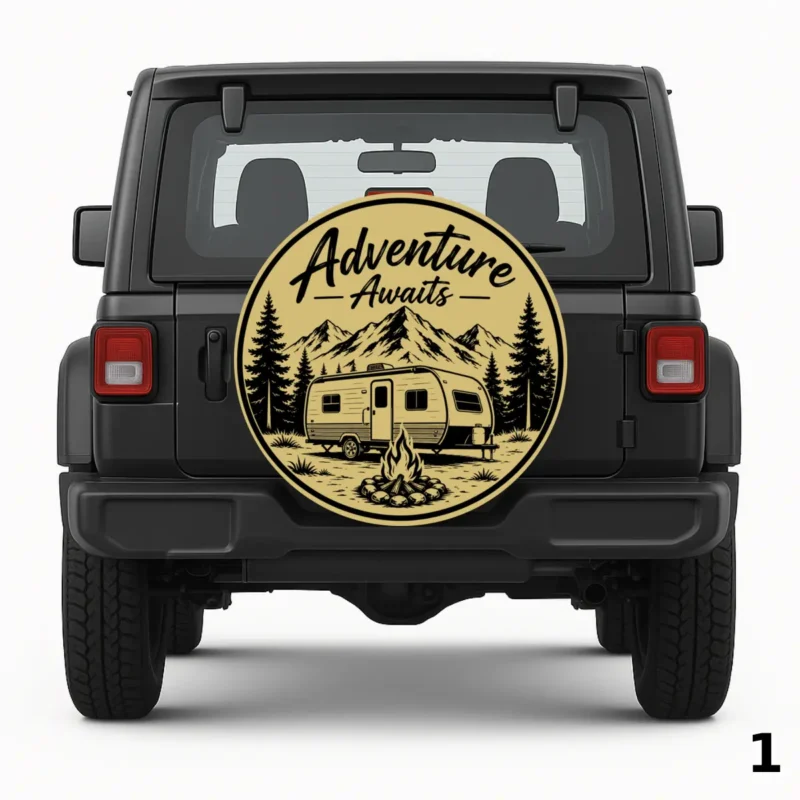 =Camping Adventures Spare Tire Cover