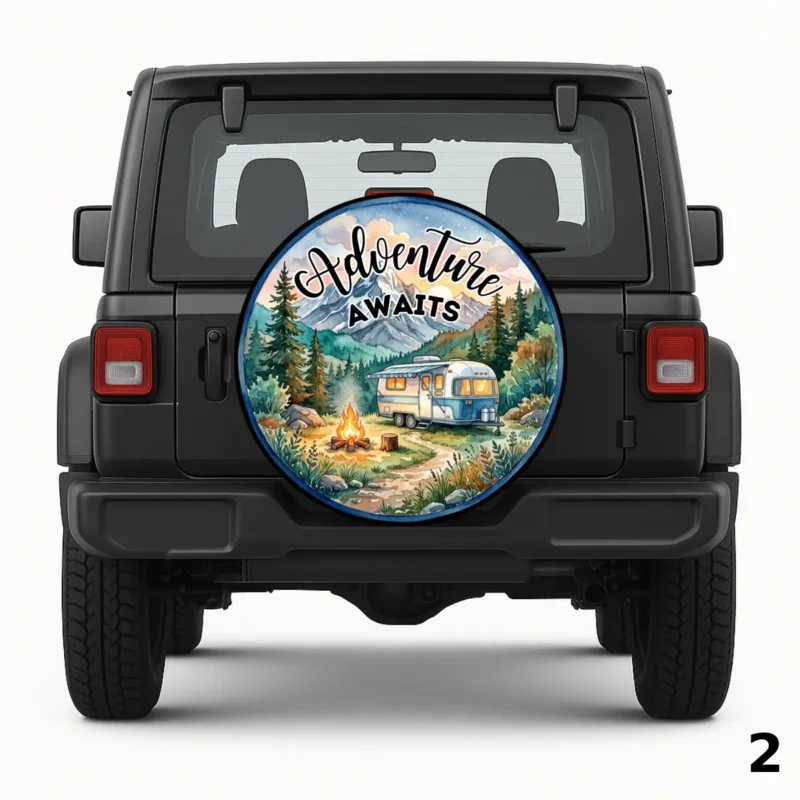 =Camping Adventures Spare Tire Cover