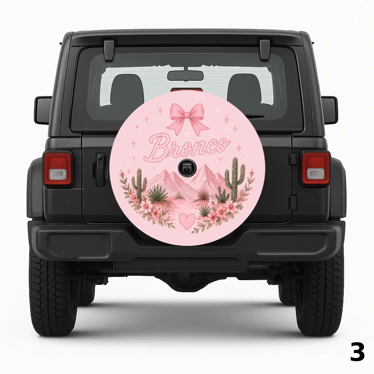 =غطاء الإطار الاحتياطي Cute Girly Bronco