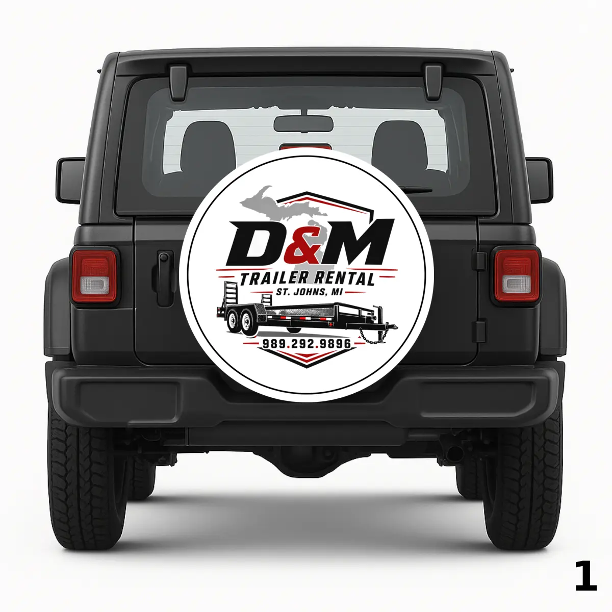 =D&M Trailer Rental Spare Tire Cover