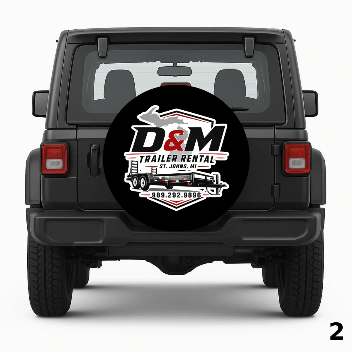 =D&M Trailer Rental Spare Tire Cover