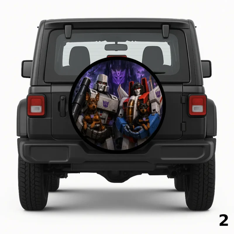 =Decepticons and Min Pins Spare Tire Cover