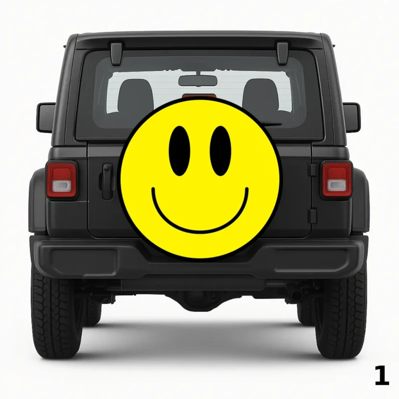 =Don’t Worry, Be Happy Spare Tire Cover