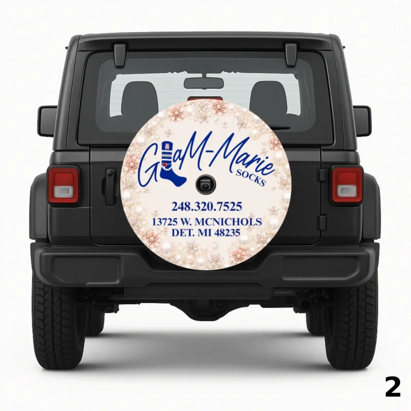 =Glam Marie Socks Spare Tire Cover
