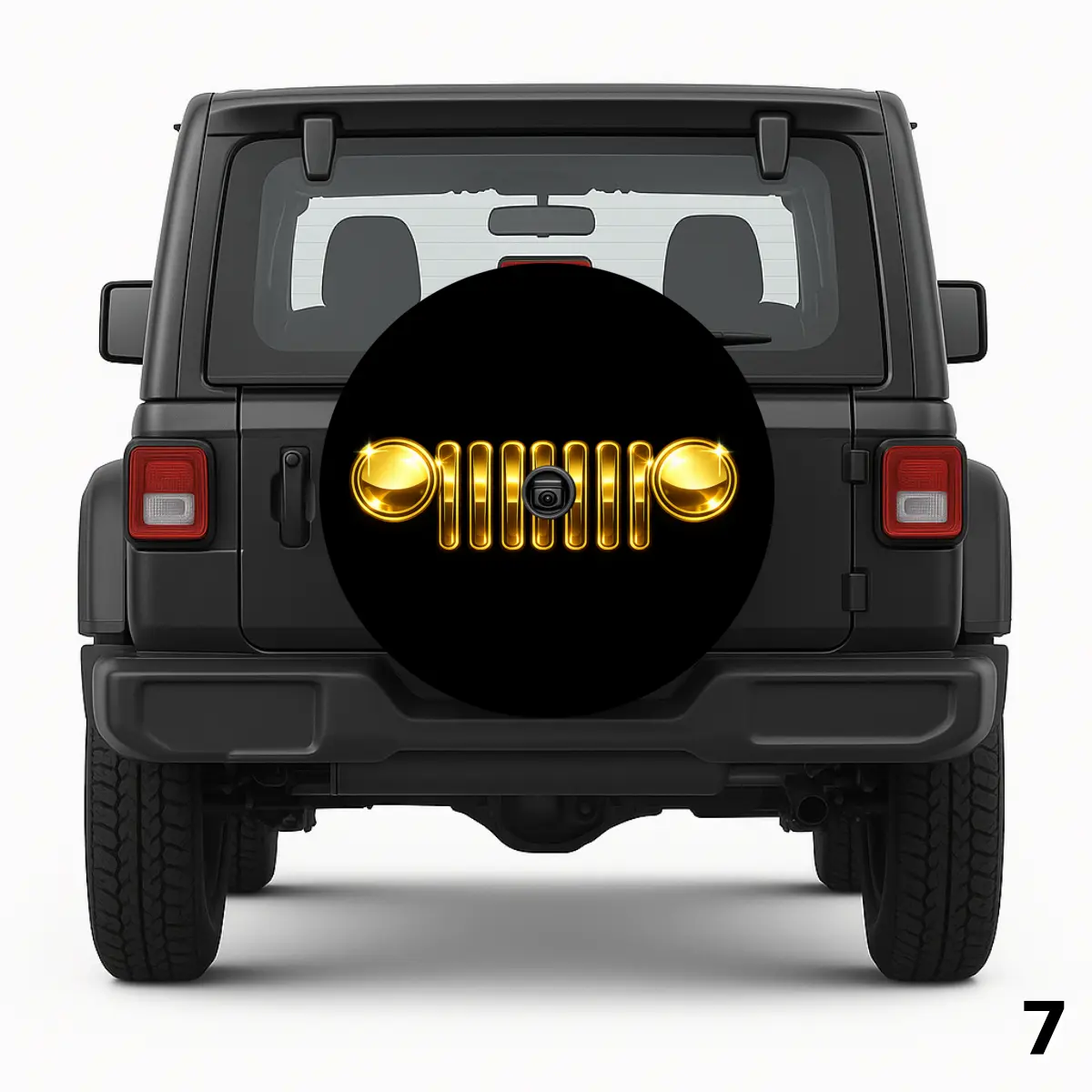 =Gold Jeep Grill Pokrowiec na Koło Zapasowe