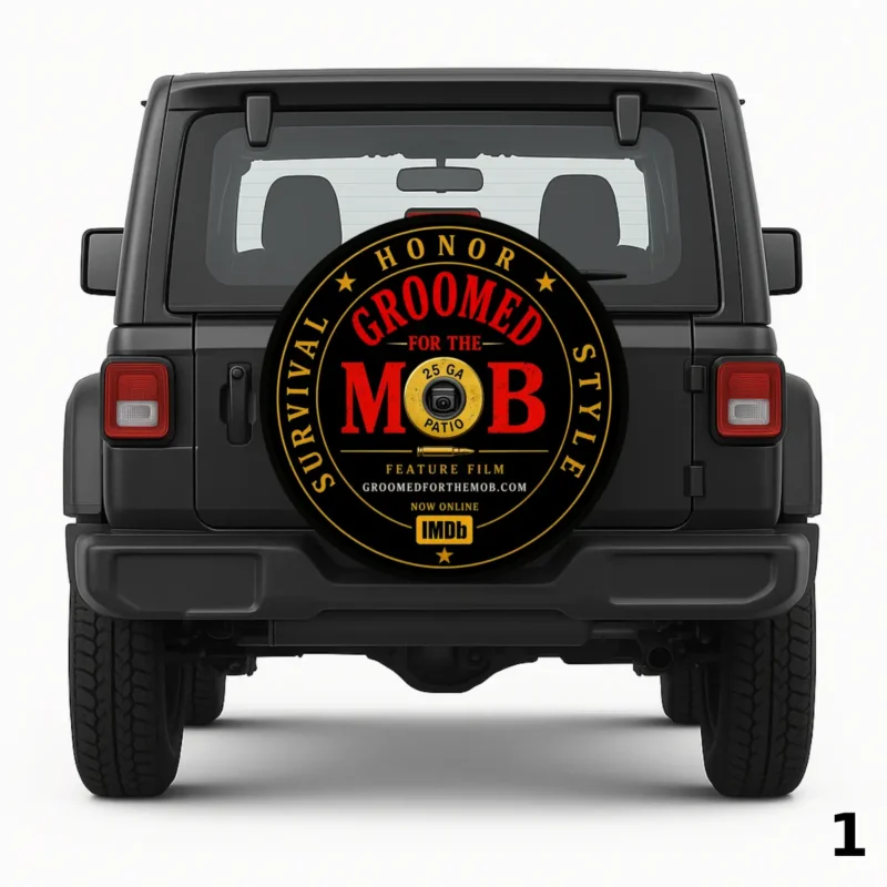 =Groomed For the Mob Spare Tire Cover
