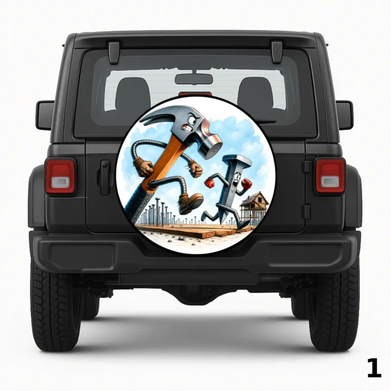 =Hammer and Nail Spare Tire Cover