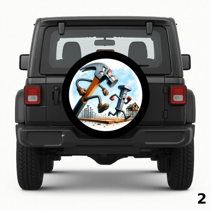 =Hammer and Nail Spare Tire Cover