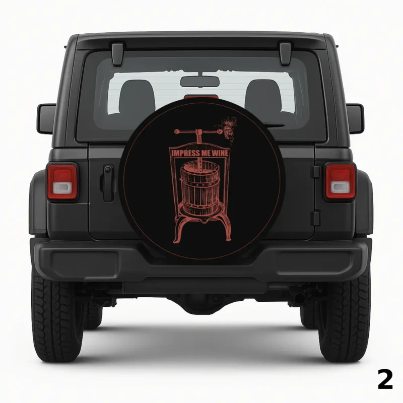 =Impress Me Wine Spare Tire Cover