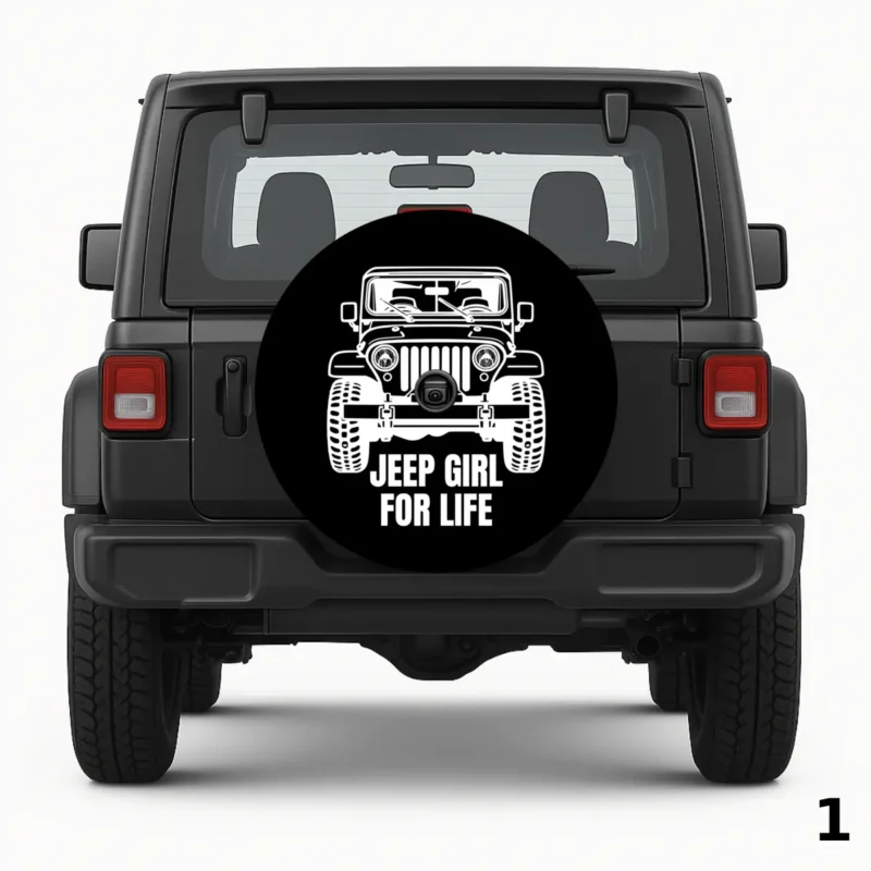 =Jeep Girl for Life Spare Tire Cover