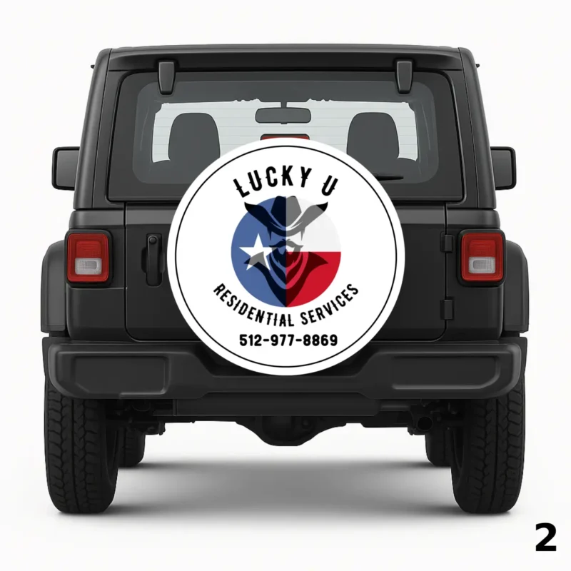 =Lucky U Residental Services Spare Tire Cover