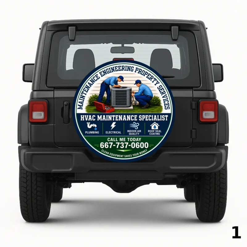 =Maintenance Engineering Property Services Spare Tire Cover