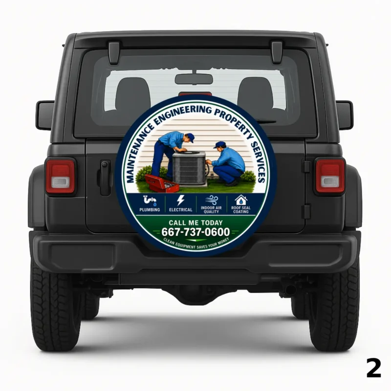 =Maintenance Engineering Property Services Spare Tire Cover