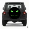 =Neon Green Eyes Spare Tire Cover