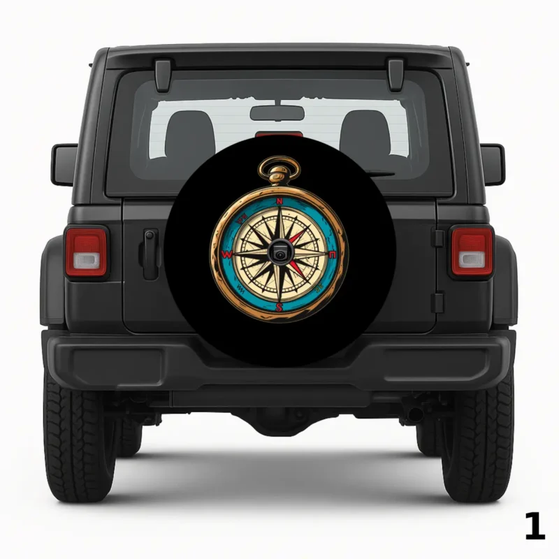 =Pirate Compass Spare Tire Cover