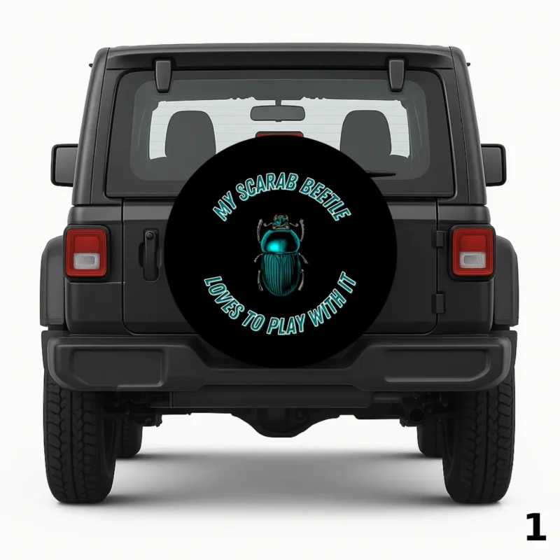 =Scarab Beetle Spare Tire Cover