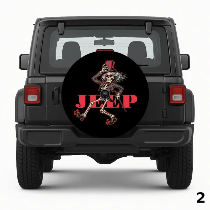 =Skeleton Dance Spare Tire Cover
