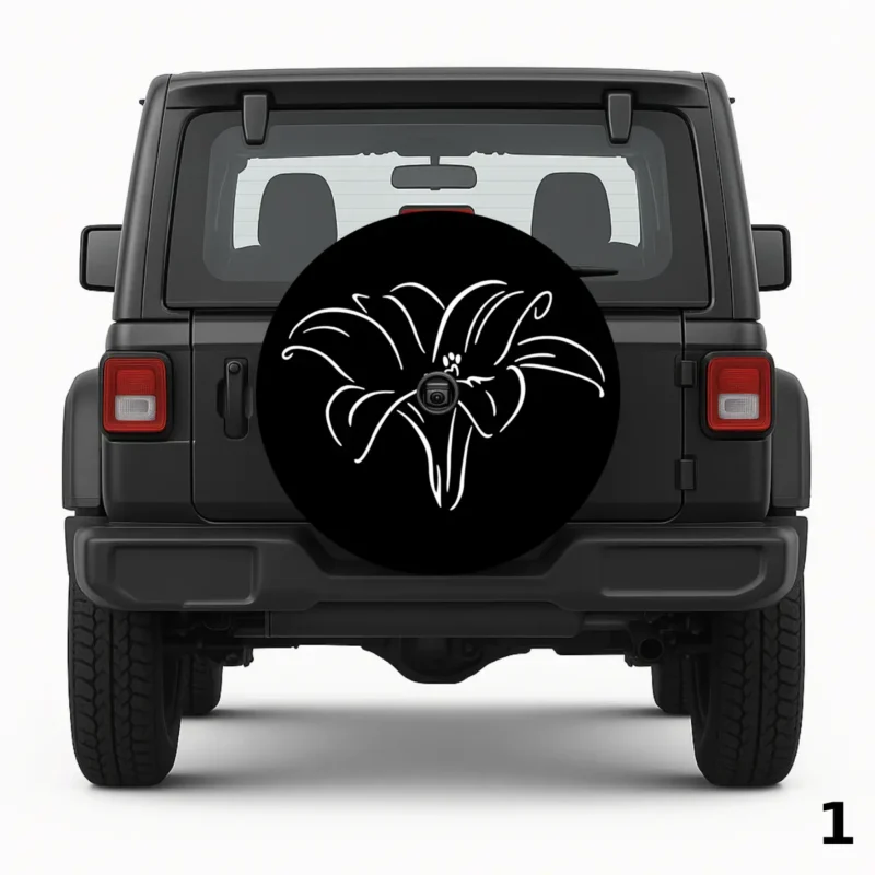 =Stargazer Lily Spare Tire Cover