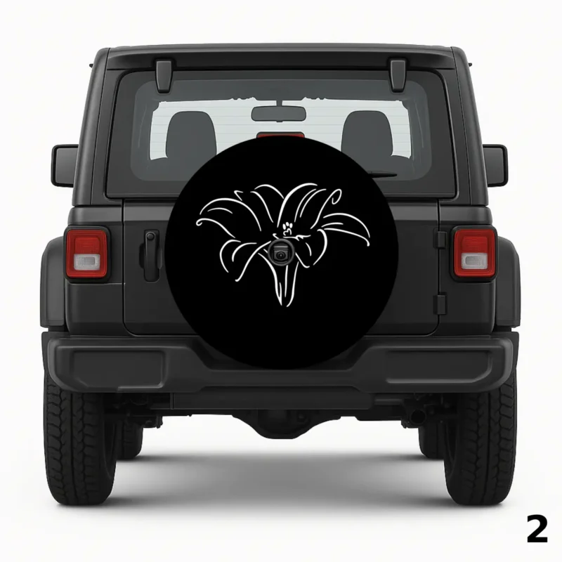 =Stargazer Lily Spare Tire Cover