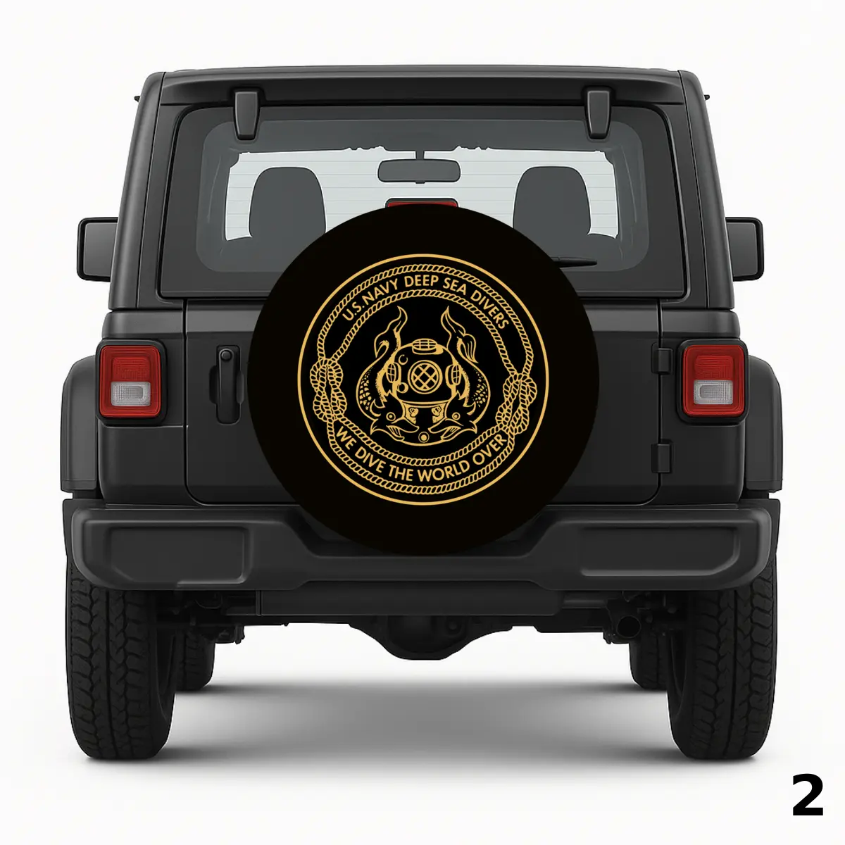 =U.S. Navy Deep Sea Divers Spare Tire Cover