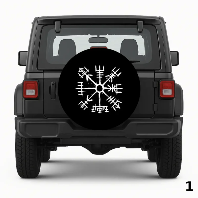 =Viking Compass Vegvisir Spare Tire Cover