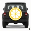 A Lemon Slice Spare Tire Cover