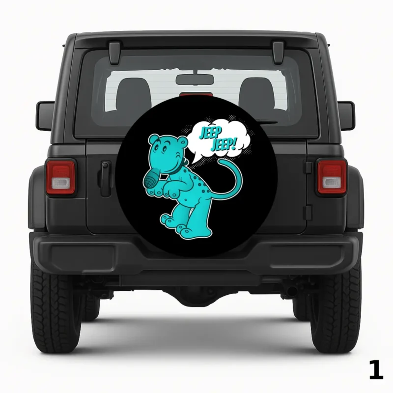 Eugene the Jeep Teal Edition Spare Tire Cover