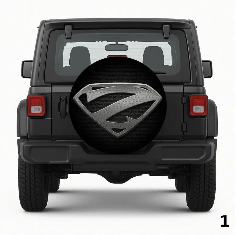 Metallic Logo Spare Tire Cover