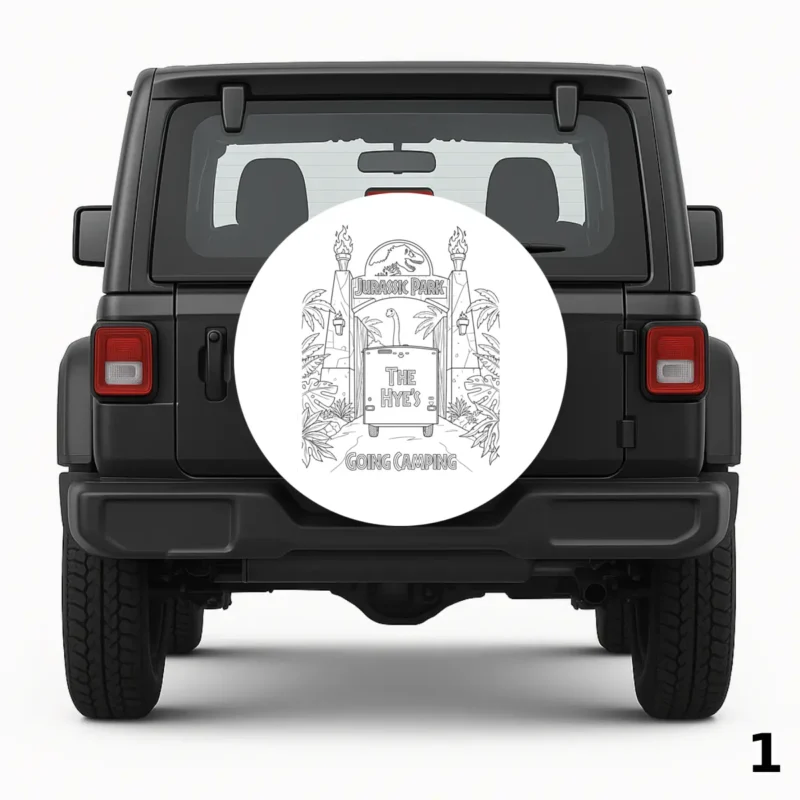 Jurassic Park Gate Spare Tire Cover
