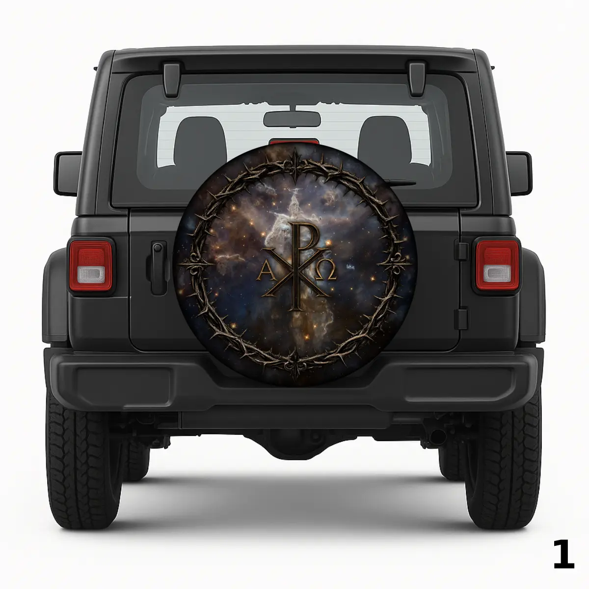 Christogram Symbol Spare Tire Cover