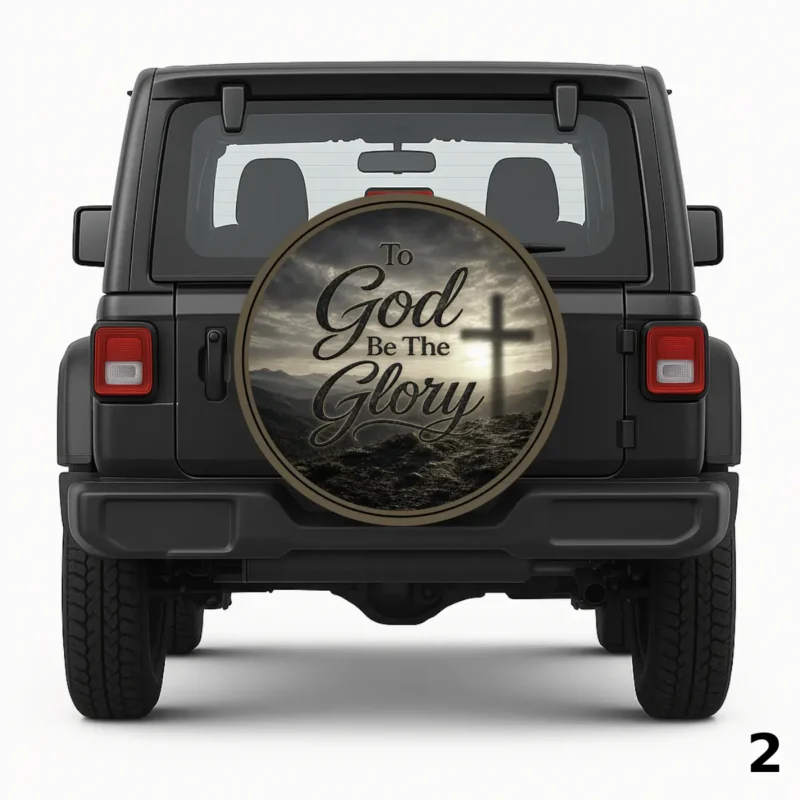 To God Be The Glory Spare Tire Cover