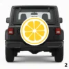 A Lemon Slice Spare Tire Cover