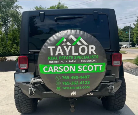 Custom spare tire cover example
