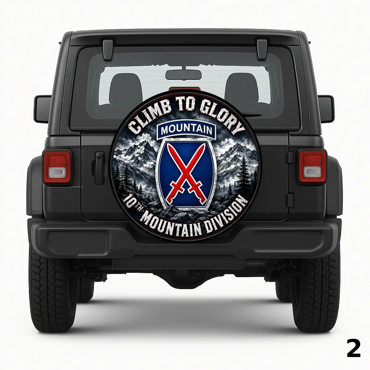 =10th Mountain Division Spare Tire Cover