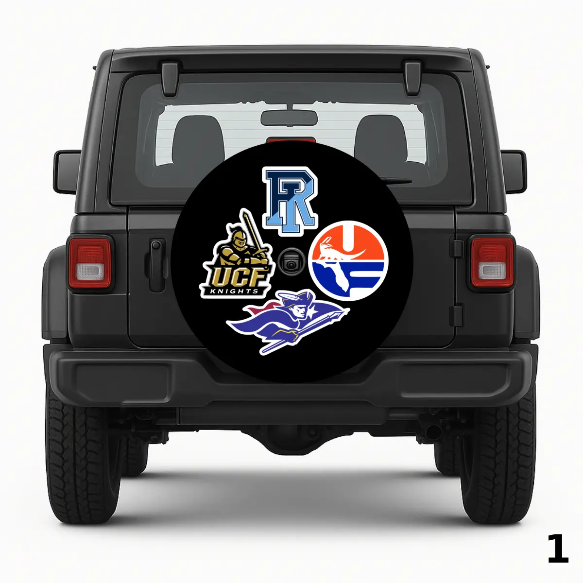 =4 College Logos Spare Tire Cover
