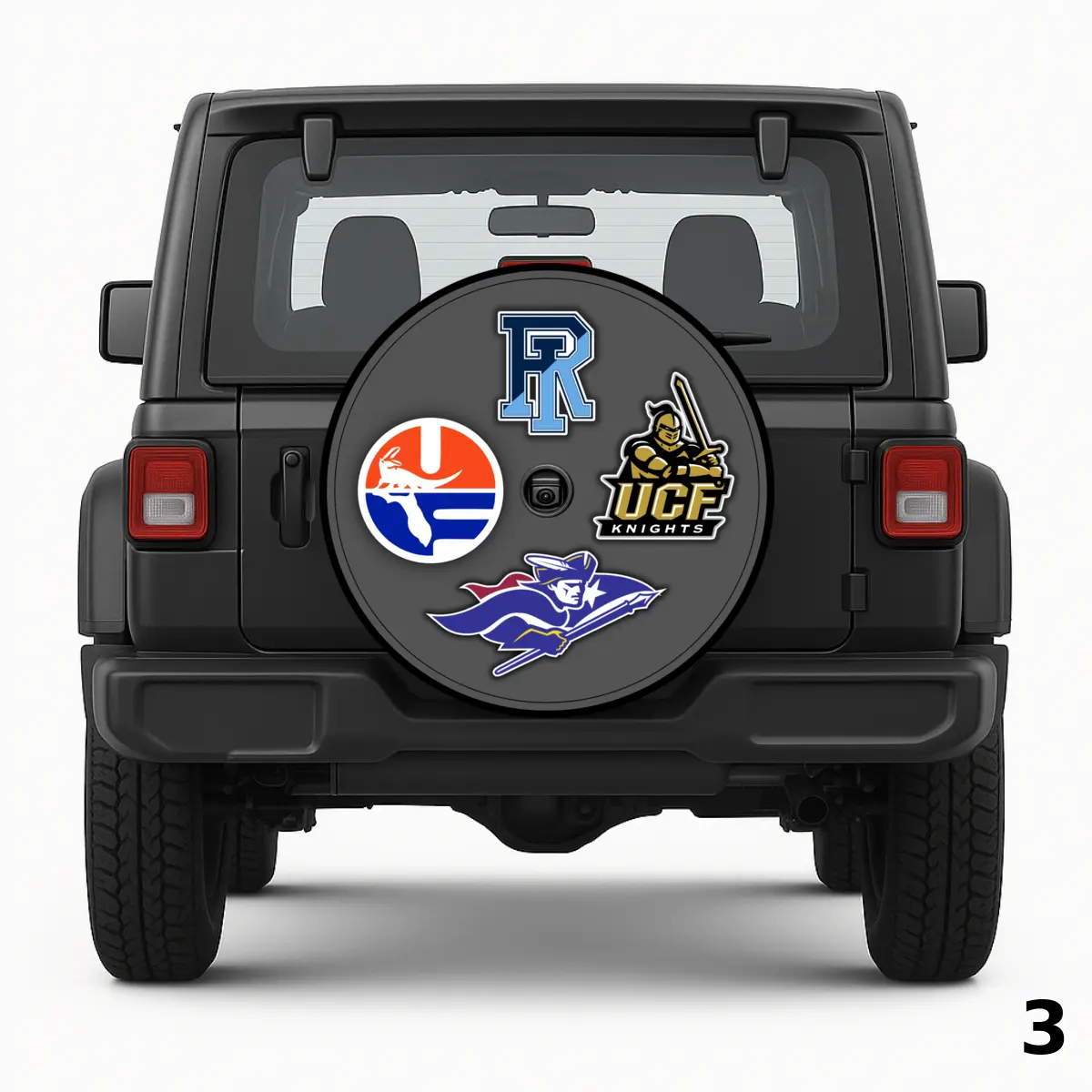 =4 College Logos Spare Tire Cover