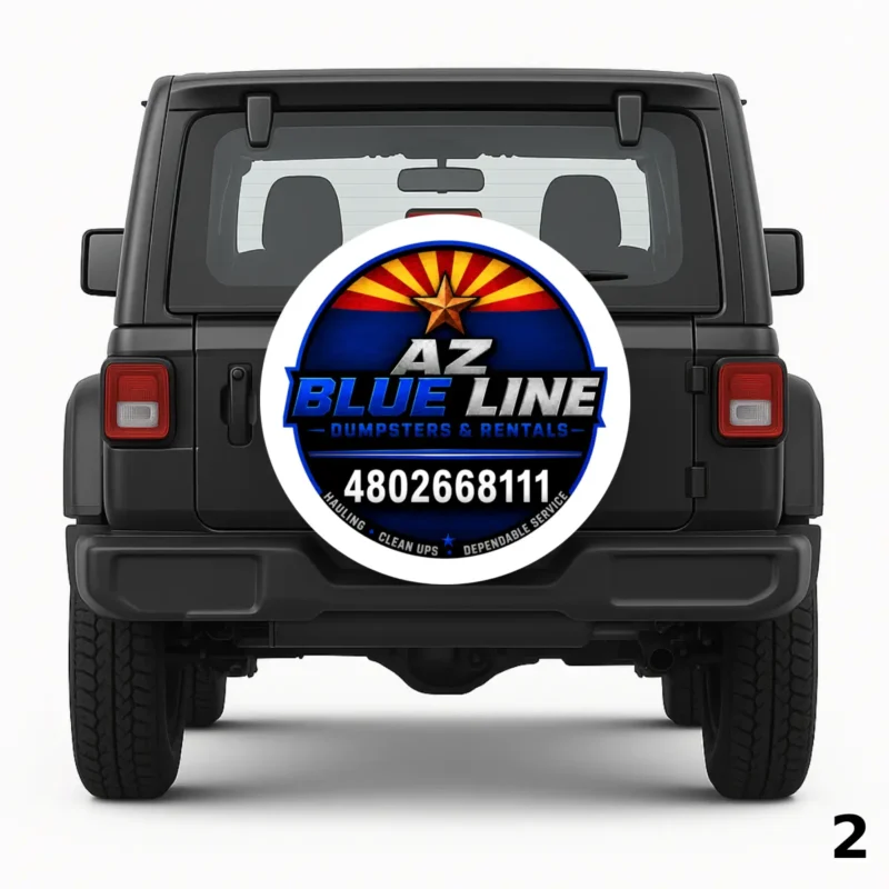 =AZ Blue Line Spare Tire Cover