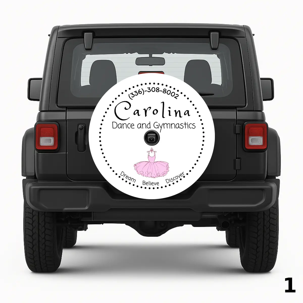 =Carolina Dance and Gymnastics Spare Tire Cover