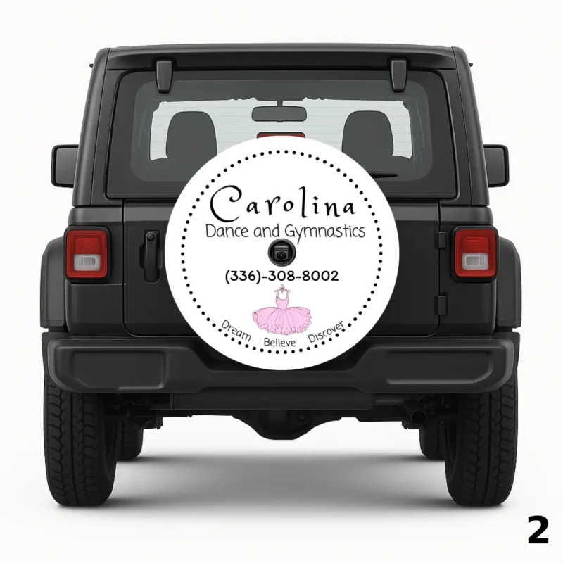 =Carolina Dance and Gymnastics Spare Tire Cover